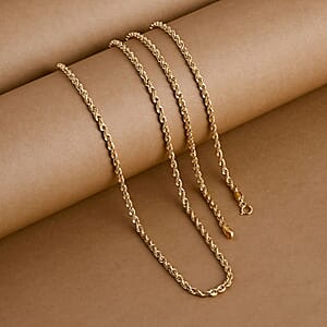 Doorbuster Rope Chain Necklace in 10K Yellow Gold 3.10 Grams 20 Inches