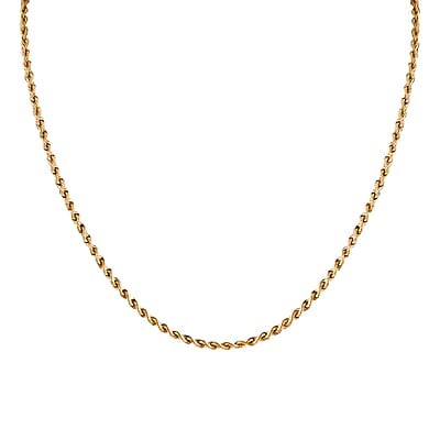 2.70mm Rope Chain Necklace in 10K Yellow Gold 3.10 Grams 20 Inches