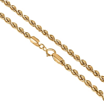 2.70mm Rope Chain Necklace in 10K Yellow Gold 3.10 Grams 20 Inches