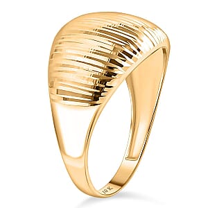 10K Yellow Gold Sunbeam Dome Ring 2 Grams(Size 10.0)