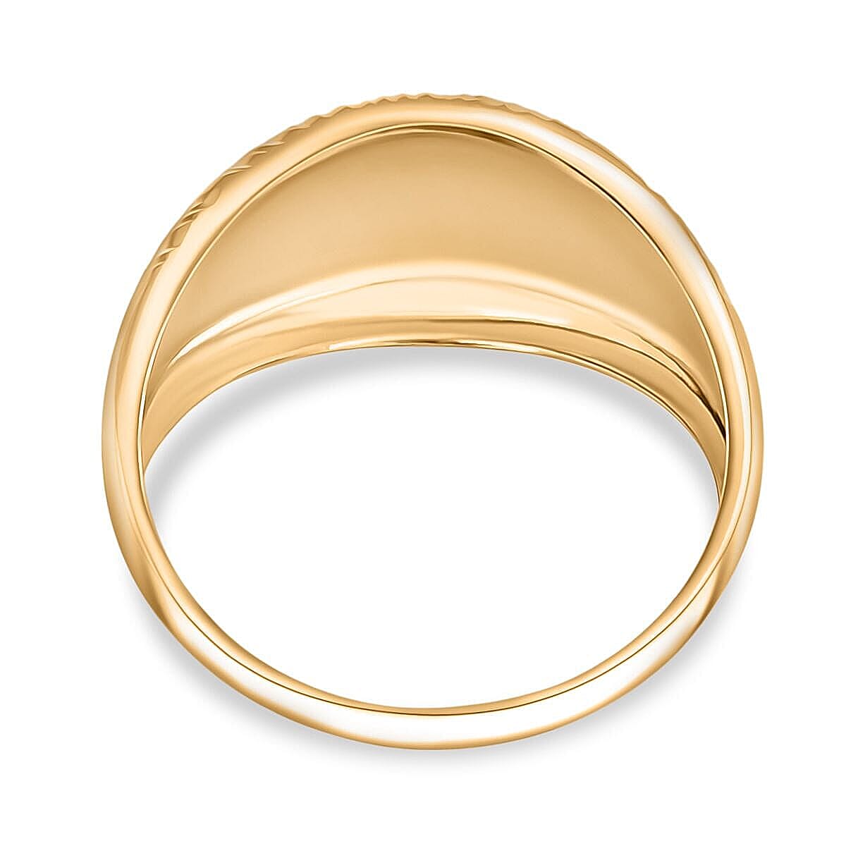 10K Yellow Gold Sunbeam Dome Ring 2 Grams(Size 5.0) image number 4