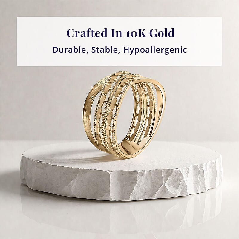 10K Yellow Gold Infinity Ring 3.08 Grams (Size 10.0)