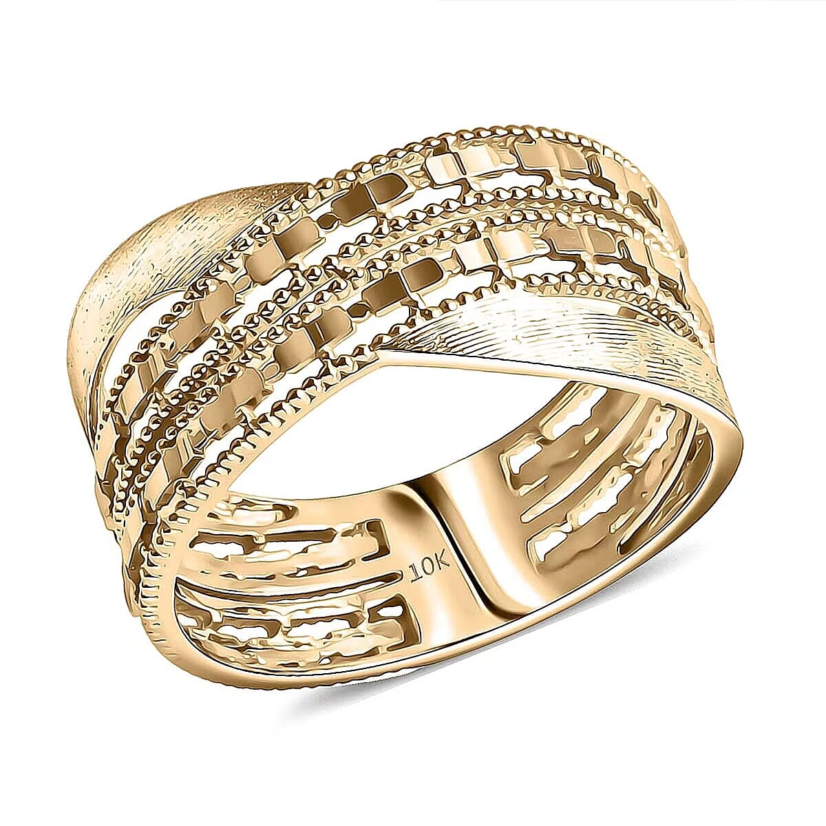 10K Yellow Gold Infinity Ring 3.08 Grams (Size 6.0) image number 0