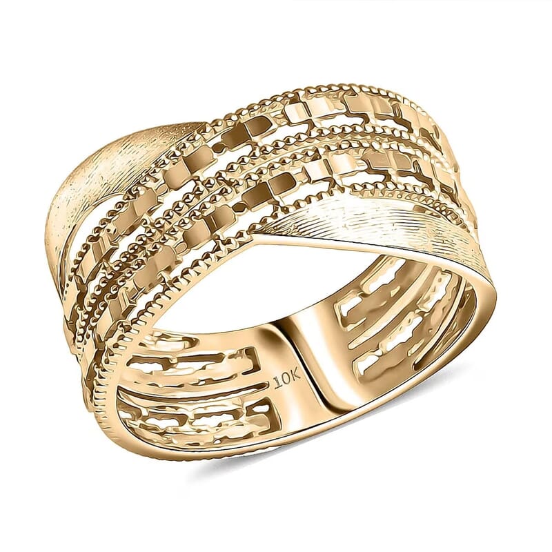 10K Yellow Gold Infinity Ring 3.08 Grams (Size 6.0)
