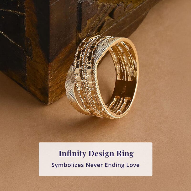 10K Yellow Gold Infinity Ring 3.08 Grams (Size 6.0)
