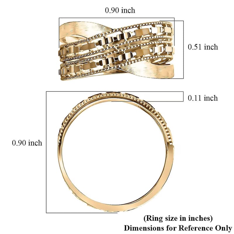 10K Yellow Gold Infinity Ring 3.08 Grams (Size 6.0)