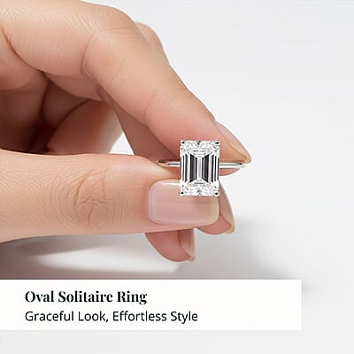 IGI Certified Luxuriant Lab Grown Diamond G VS 3.00 ctw Solitaire Ring in 950 Platinum (Size 5.0) 5 Grams
