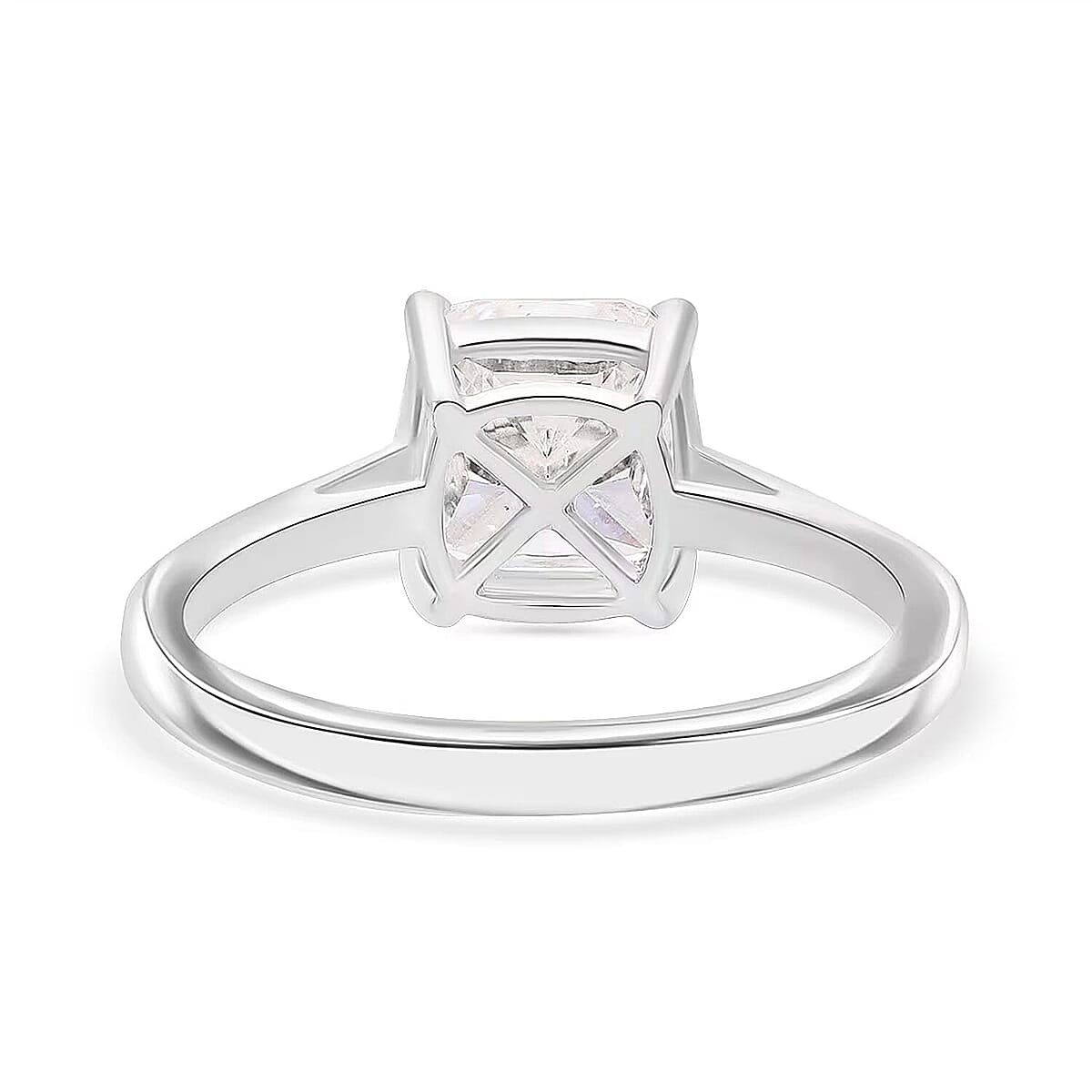 IGI Certified Luxuriant Lab Grown Diamond E-F VS 3.00 ctw Solitaire Ring in 950 Platinum (Size 7.5) 5 Grams image number 8