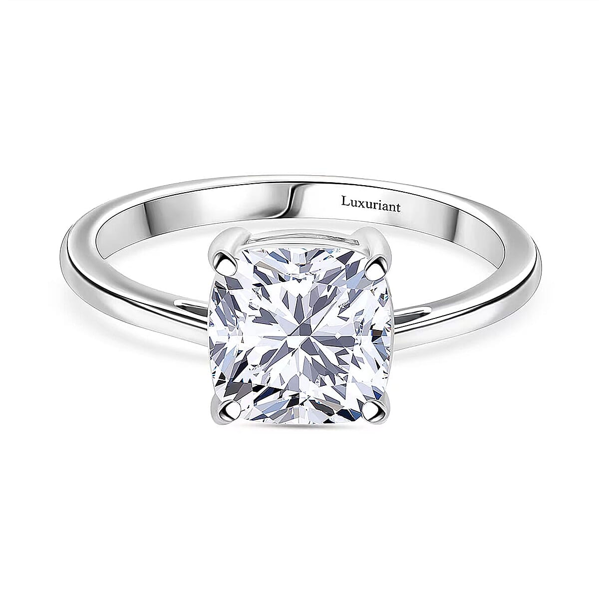 IGI Certified Luxuriant Lab Grown Diamond E-F VS 3.00 ctw Solitaire Ring in 950 Platinum (Size 8.0) 5 Grams image number 0