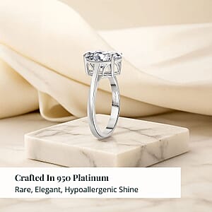 IGI Certified Luxuriant Lab Grown Diamond E-F VS 3.00 ctw Solitaire Ring in 950 Platinum (Size 7.5) 5 Grams