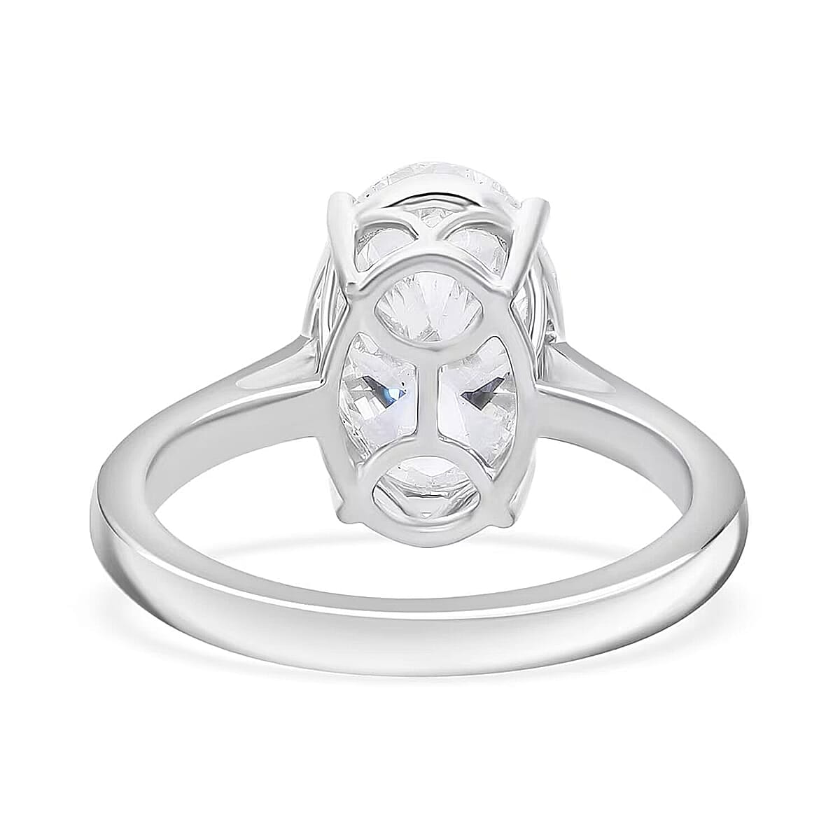 IGI Certified Luxuriant Lab Grown Diamond E-F VS 3.00 ctw Solitaire Ring in 950 Platinum (Size 7.5) 5 Grams image number 8