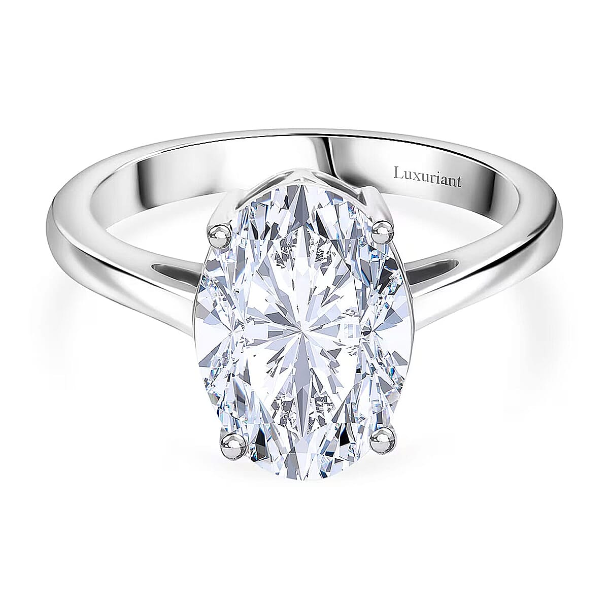 IGI Certified Luxuriant Lab Grown Diamond E-F VS 3.00 ctw Solitaire Ring in 950 Platinum (Size 9.0) 5 Grams image number 0