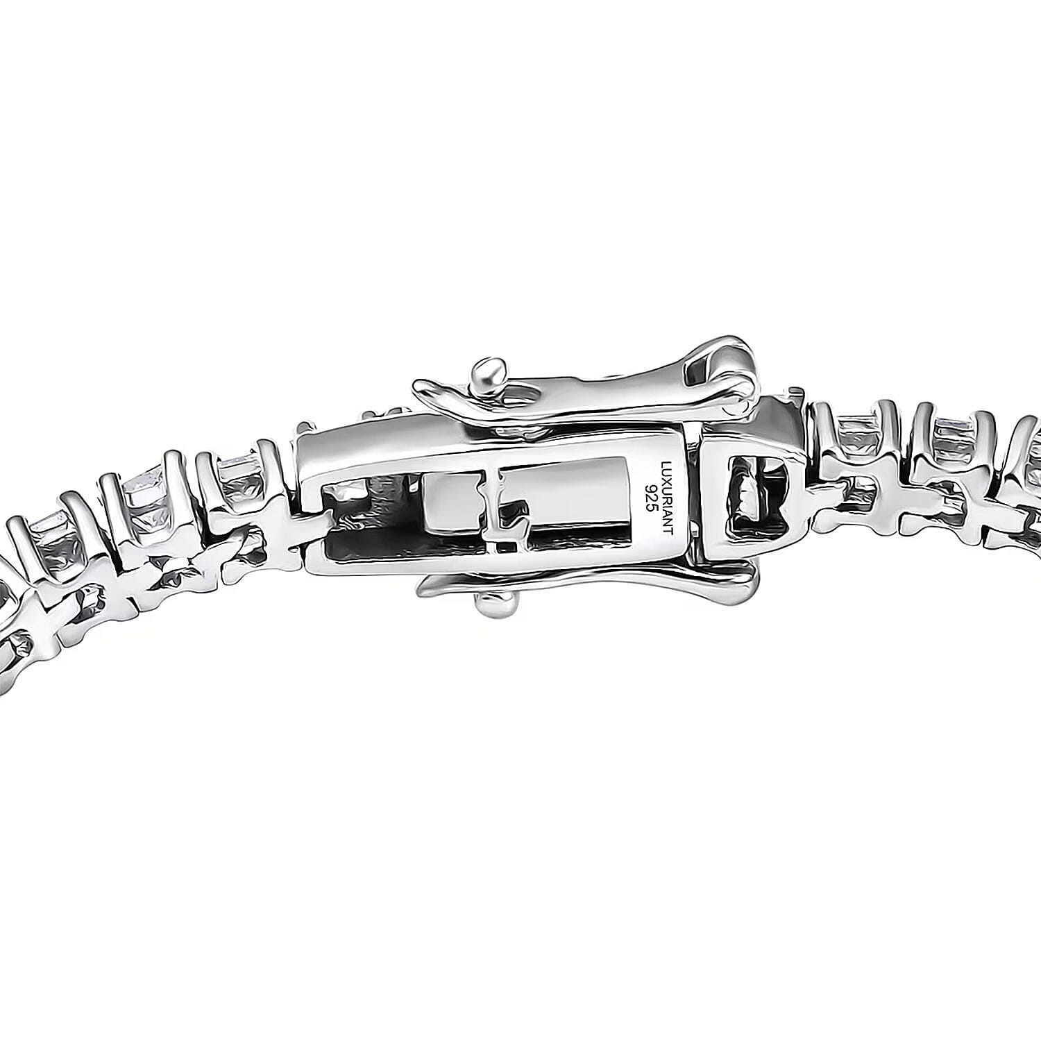 Luxuriant Lab Grown Diamond E-F VS 5.00 ctw Classic Tennis Bracelet in Rhodium Over Sterling Silver (6.50 In)