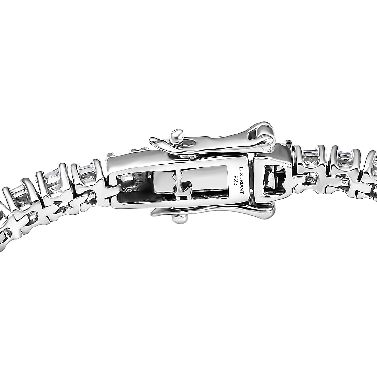 Luxuriant Lab Grown Diamond E-F VS 5.00 ctw Bracelet in Rhodium Over Sterling Silver (8.00 In) image number 3