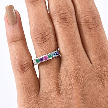 Rhodium Over Sterling Silver / 8 - Product card gallery slide 3 (10178255585593)