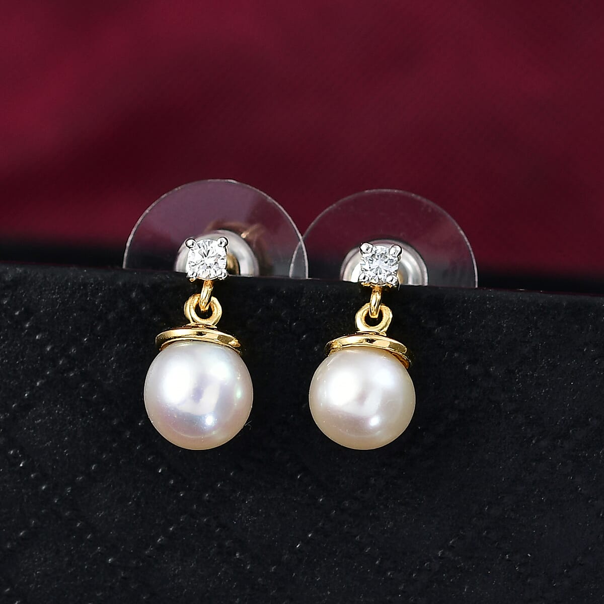 D'Joy Multi Gemstone and Lab Grown Diamond I1 1.50 ctw Earrings in 18K Vermeil Yellow Gold Over Sterling Silver image number 1