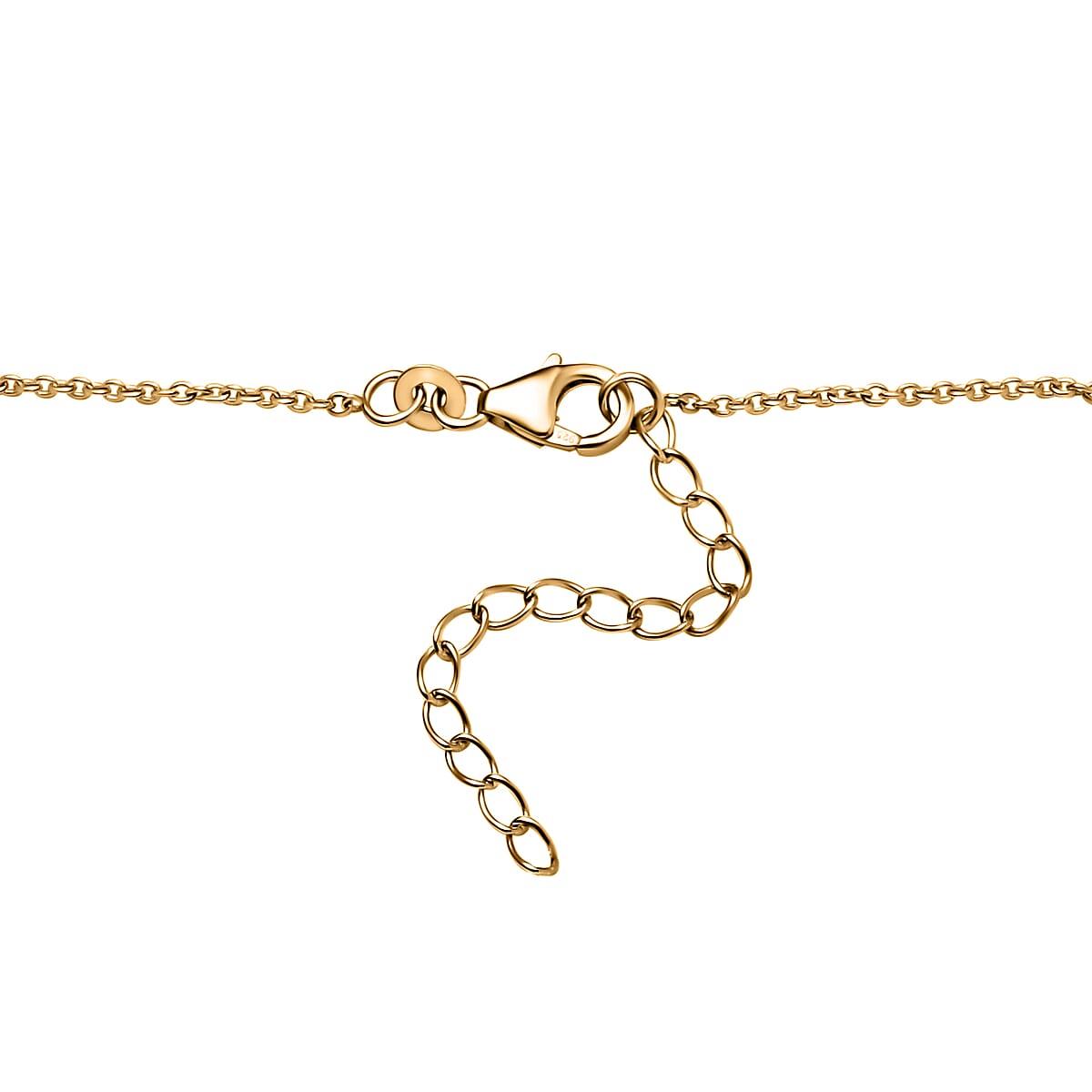 D'Joy Multi Gemstone and Lab Grown Diamond I1 0.90 ctw Necklace in 18K Vermeil Yellow Gold Over Sterling Silver 18 Inches image number 4