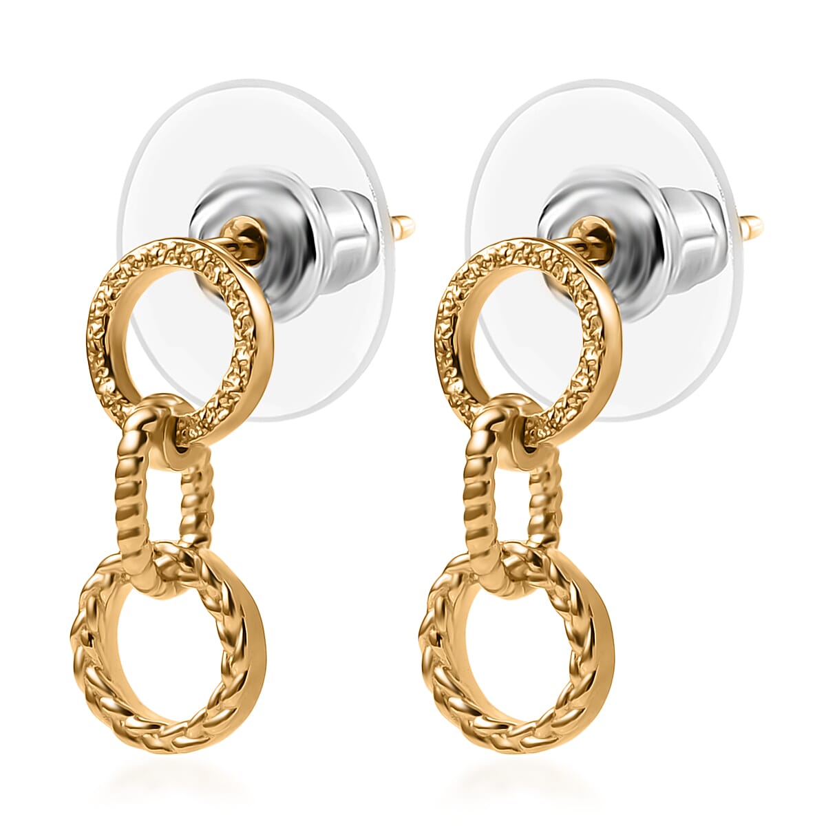 D'Joy Passport to Israel Earrings in 18K Vermeil Yellow Over Sterling Silver 2.35 Grams image number 3