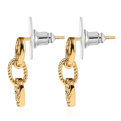 D'Joy Passport to Israel Earrings in 18K Vermeil Yellow Over Sterling Silver 2.35 Grams