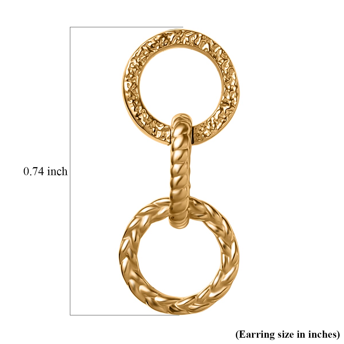 D'Joy Passport to Israel Earrings in 18K Vermeil Yellow Over Sterling Silver 2.35 Grams image number 6