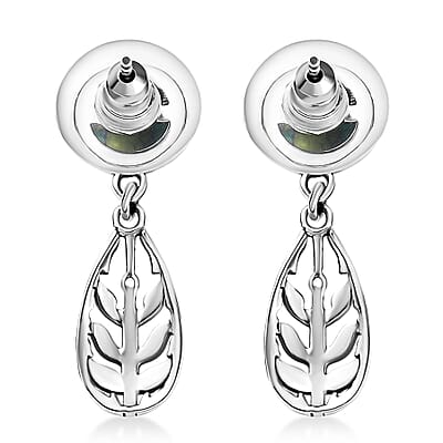 D'Joy Passport to Israel Artisan Crafted Green Howlite 4.25 ctw Earrings in Sterling Silver