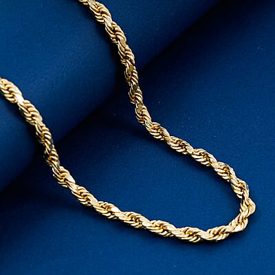 5mm Rope Chain Necklace in 10K Yellow Gold 13.50 Grams 28 Inches