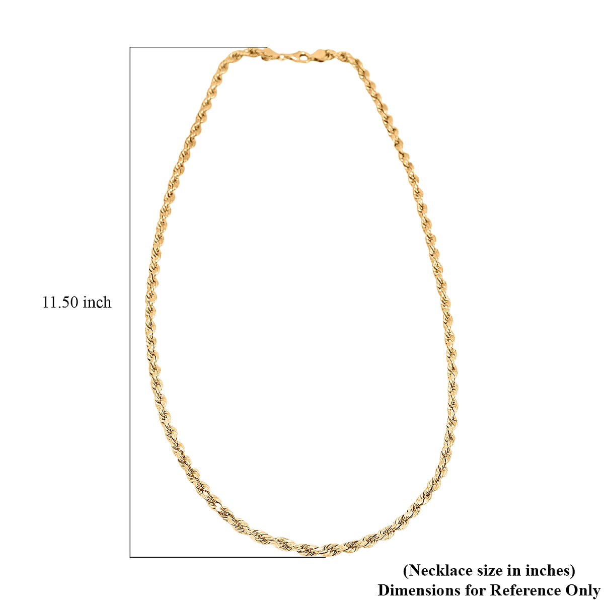 5mm Rope Chain Necklace in 10K Yellow Gold 13.50 Grams 28 Inches image number 6
