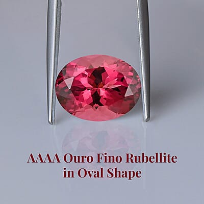 Certified & Appraised AAAA Ouro Fino Rubellite (Ovl Free Size) 3.65 ctw