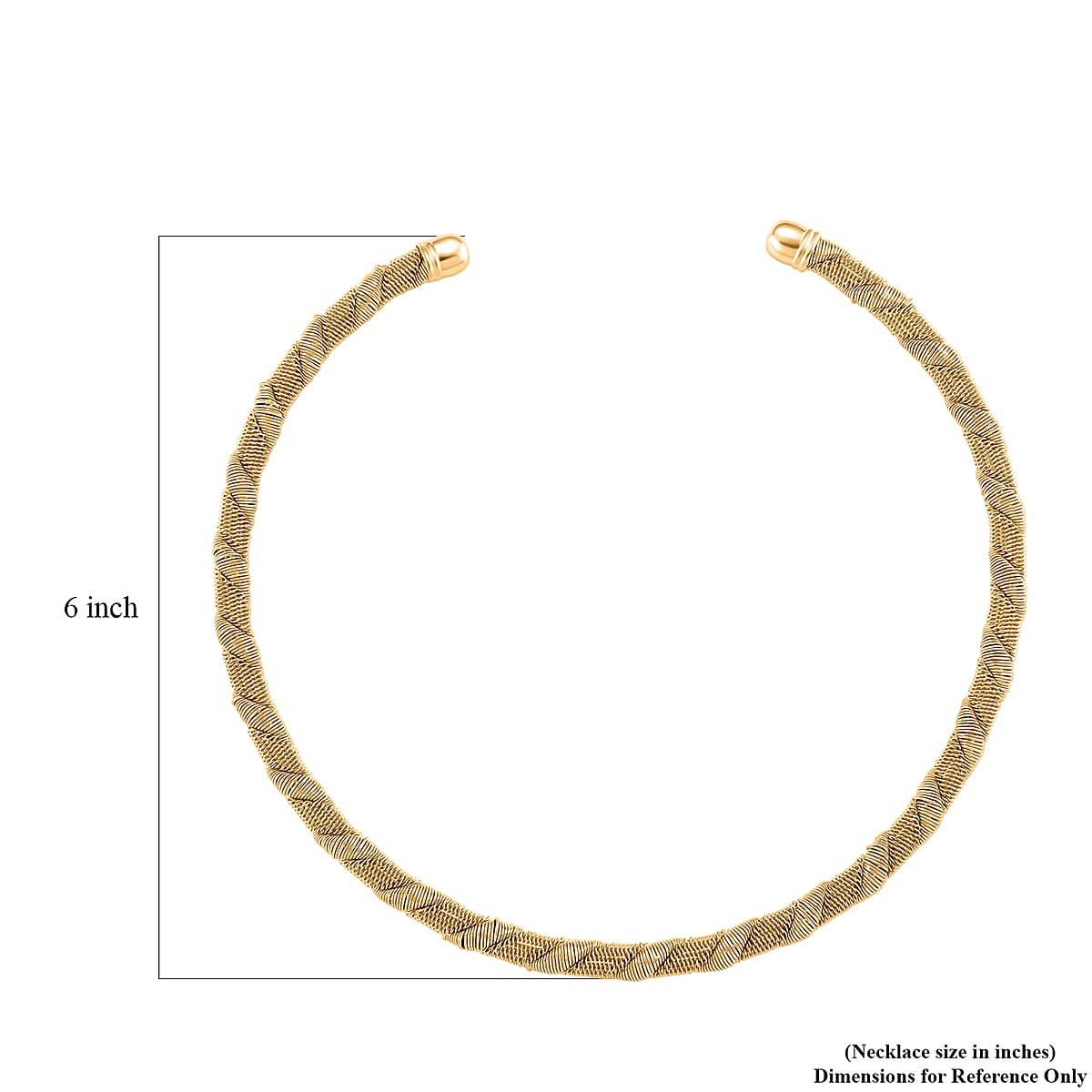 Twisted Texture Necklace in Goldtone 16 Inches image number 5