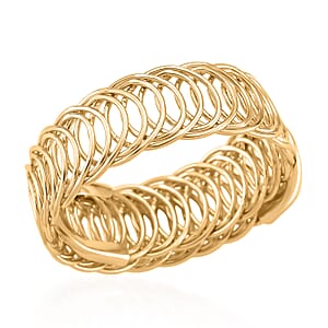 Fancy Stretch Bracelet in Goldtone (6-8In)