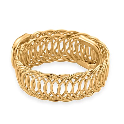 Fancy Stretch Bracelet in Goldtone (6-8In)