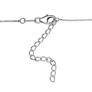 D'Joy Blooming Vines Necklace in Rhodium Over Sterling Silver 5.26 Grams 18 Inches 