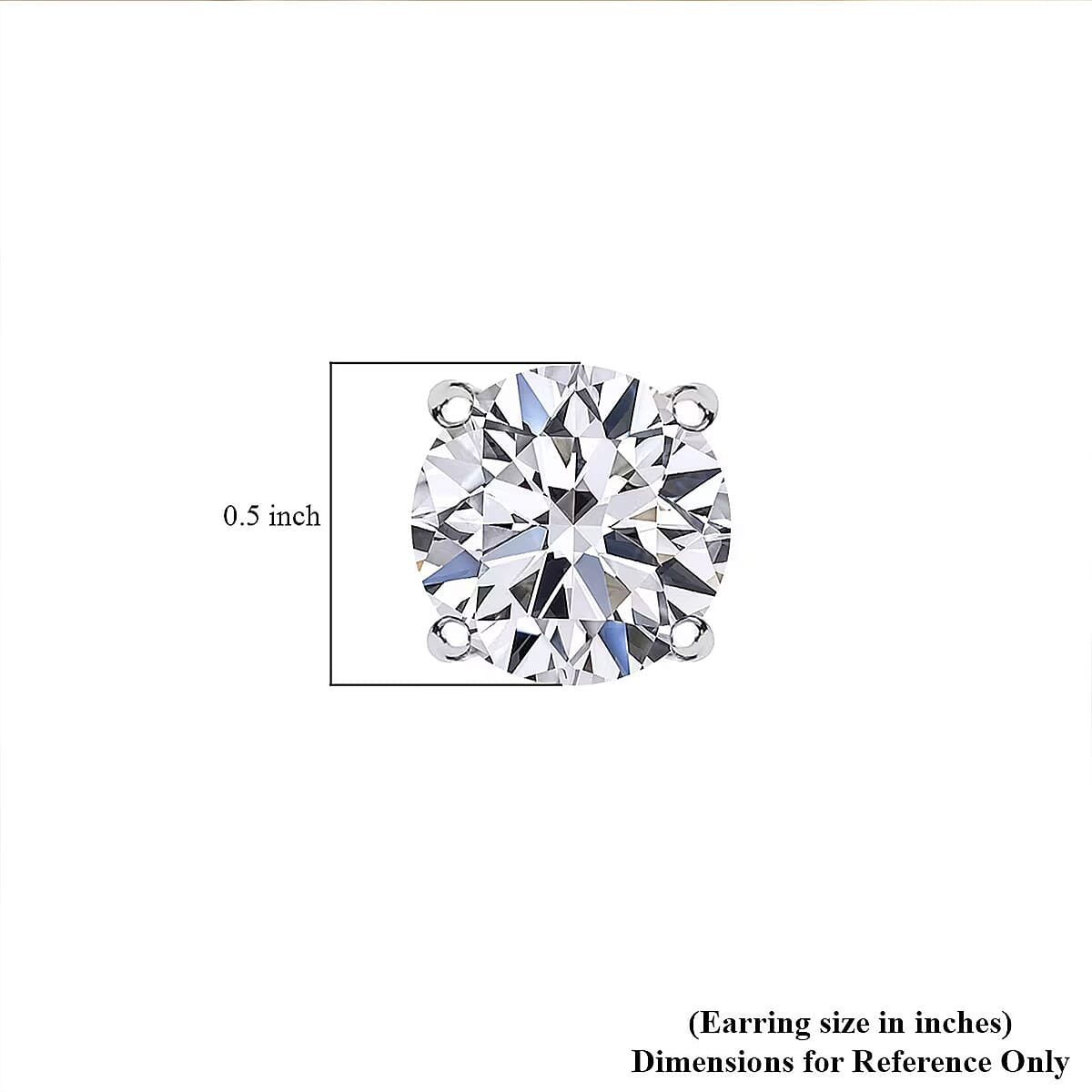 Luxuriant Lab Grown Diamond G-H SI 2.00 ctw Solitaire Stud Earrings in 10K White Gold image number 6