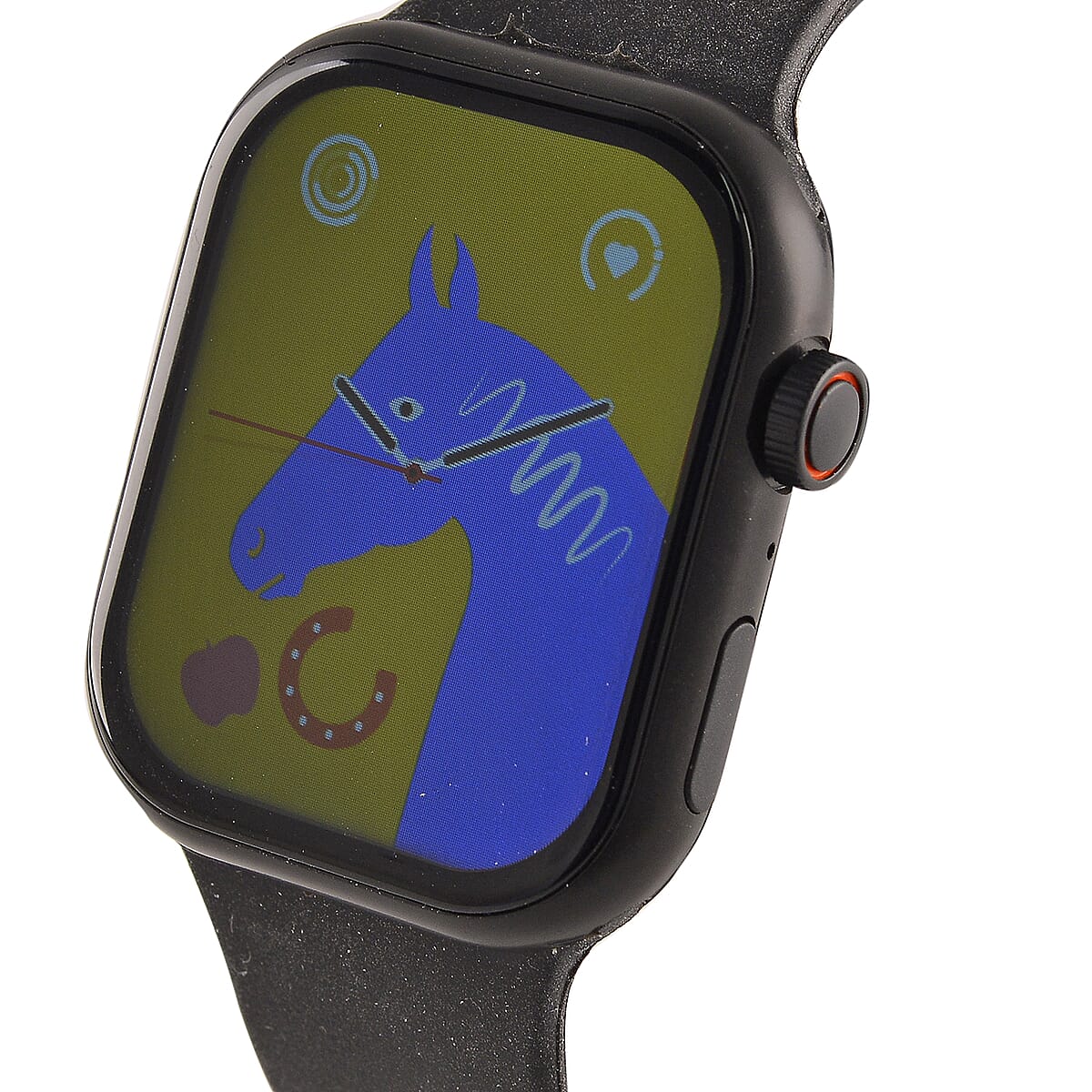 S9 Multi Functional Smart Watch with Black Silicone and 3-Row Black Obsidian Strap image number 6