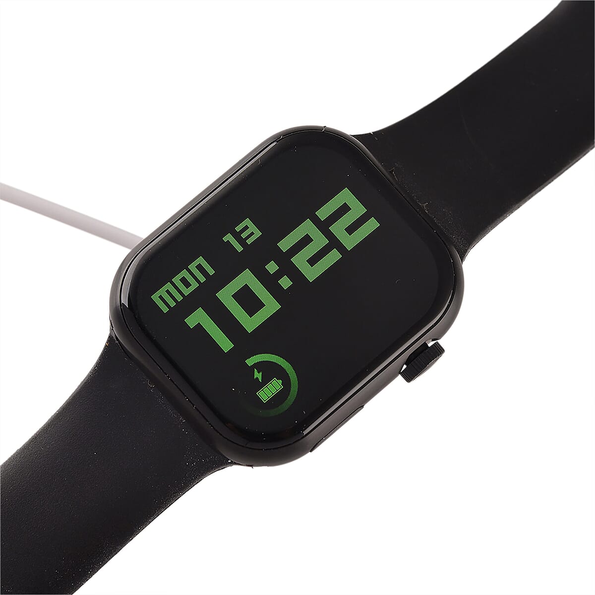 S9 Multi Functional Smart Watch with Black Silicone and 3-Row Black Obsidian Strap image number 7