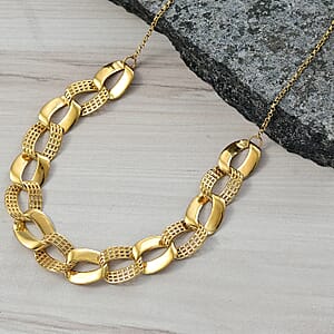 D'Joy Passport to Turkey Fancy Necklace in 18K Vermeil Yellow Gold Over Sterling Silver 19 Grams 18 Inches