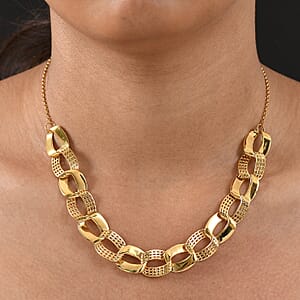 D'Joy Passport to Turkey Fancy Necklace in 18K Vermeil Yellow Gold Over Sterling Silver 19 Grams 18 Inches