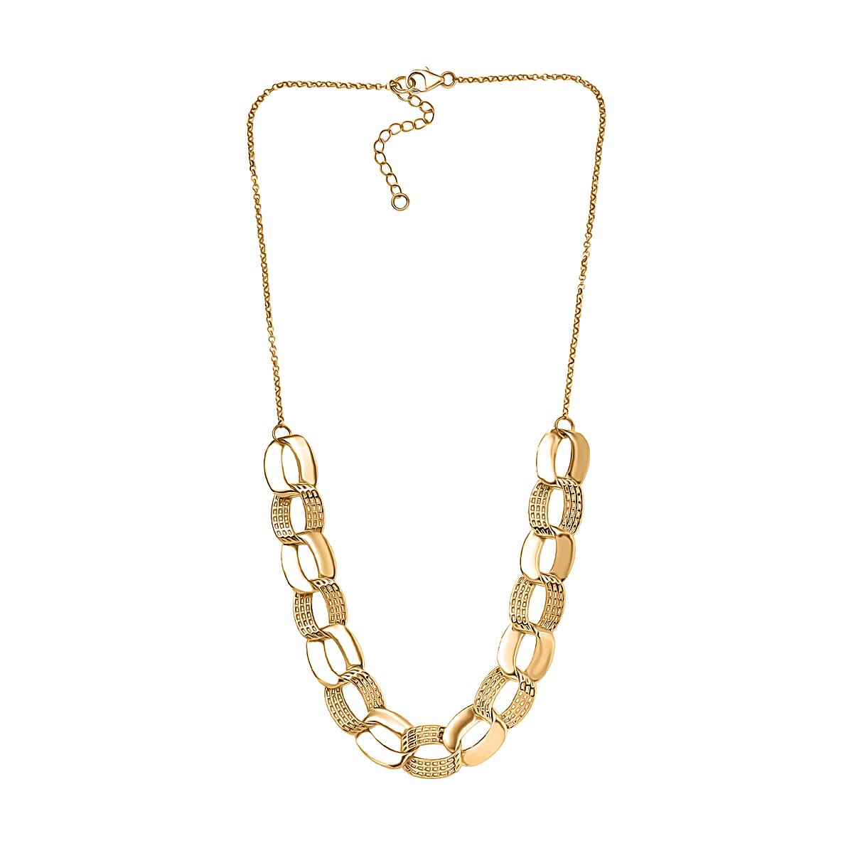 D'Joy Passport to Turkey Fancy Necklace in 18K Vermeil Yellow Gold Over Sterling Silver 19 Grams 18 Inches image number 3