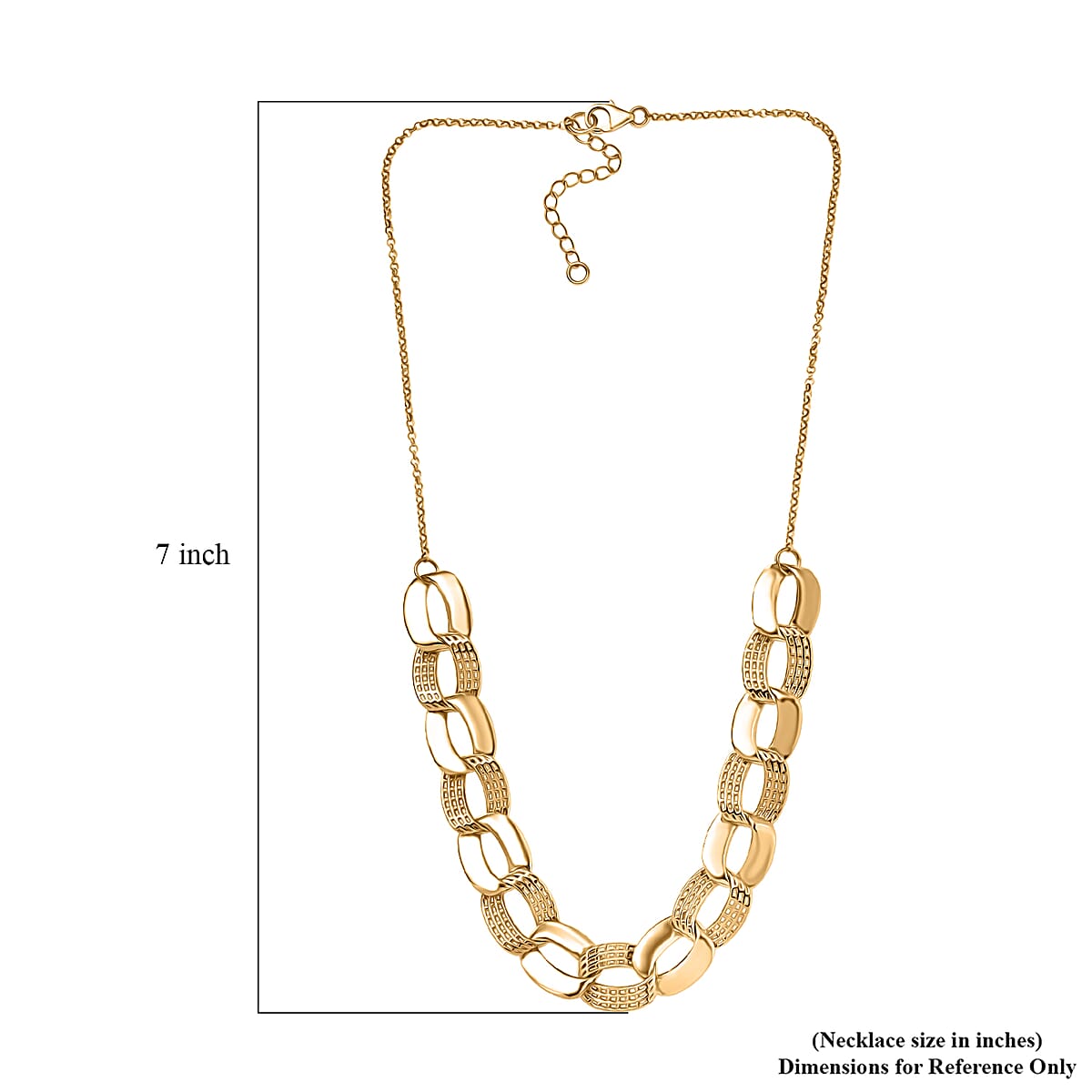 D'Joy Passport to Turkey Fancy Necklace in 18K Vermeil Yellow Gold Over Sterling Silver 19 Grams 18 Inches image number 5