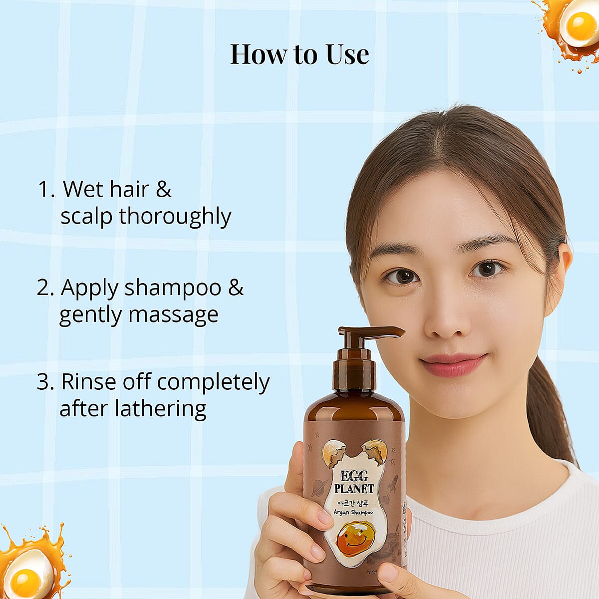 Egg Planet Argan Shampoo by Egg Planet Story (9.4oz) image number 3