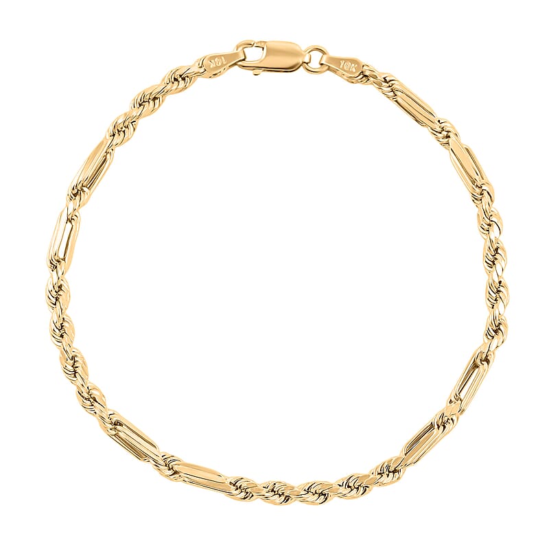 3mm Milano Chain Bracelet in 10K Yellow Gold (7.00 In) 2.10 Grams