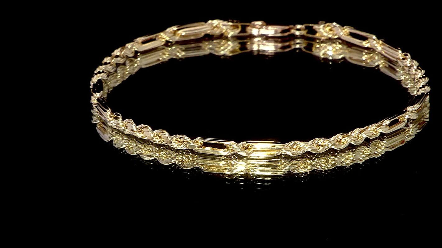 3mm Milano Chain Bracelet in 10K Yellow Gold (7.00 In) 2.10 Grams