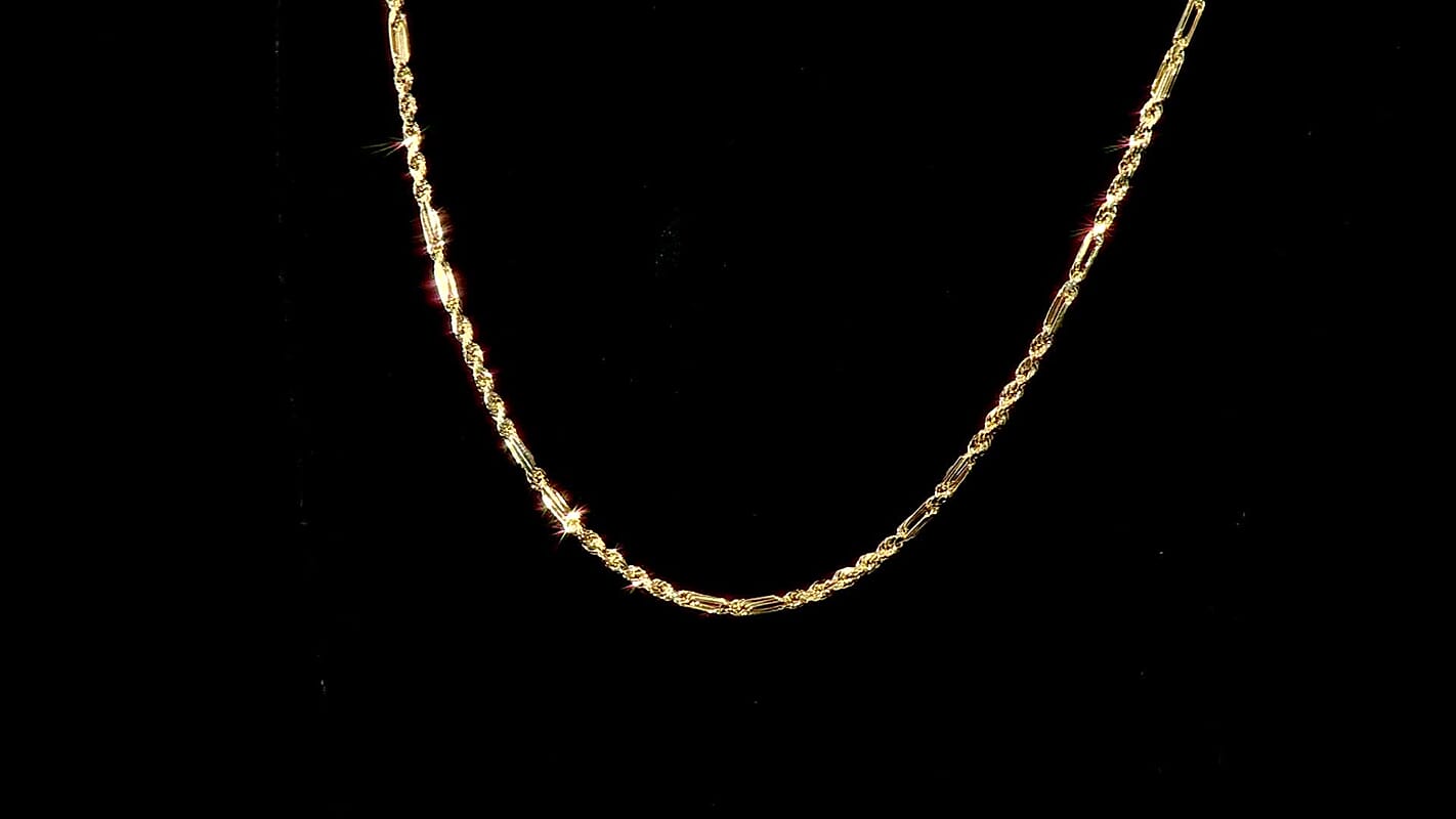 3mm Milano Chain Necklace in 10K Yellow Gold 6.2 Grams 24 Inches