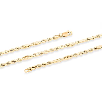 3mm Milano Chain Necklace in 10K Yellow Gold 6.2 Grams 24 Inches