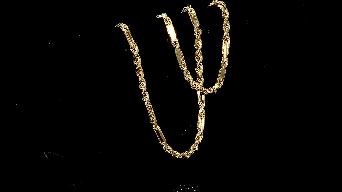 3.5mm Milano Chain Necklace in 10K Yellow Gold 9.30 Grams 26 Inches