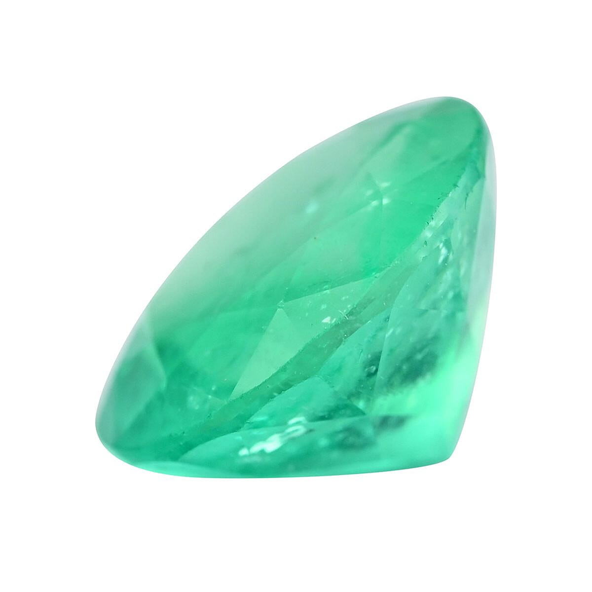 AAAA Gemfield Zambian Emerald (Rnd 6 mm) 0.70 ctw image number 1