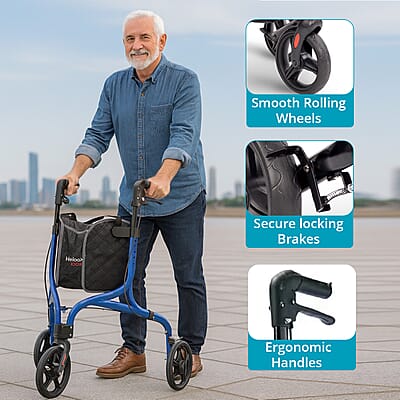 Closeout Helios 3-Wheel Walker -Blue