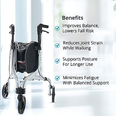 Closeout Helios 3-Wheel Walker -Silver