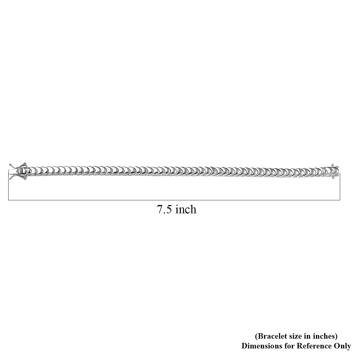 D'Joy Herringbone Linking Bracelet in Rhodium Over Sterling Silver (7.25 In) 14.70 Grams image number 4