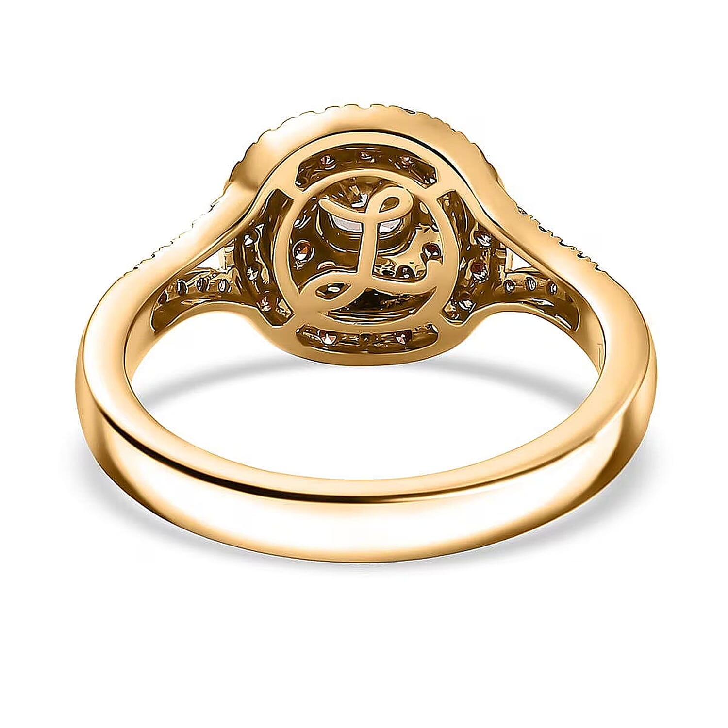 Luxoro  Natural Champagne Diamond (I2) Ring in 10K Rose Gold 1.00 ctw (Size 10.0)